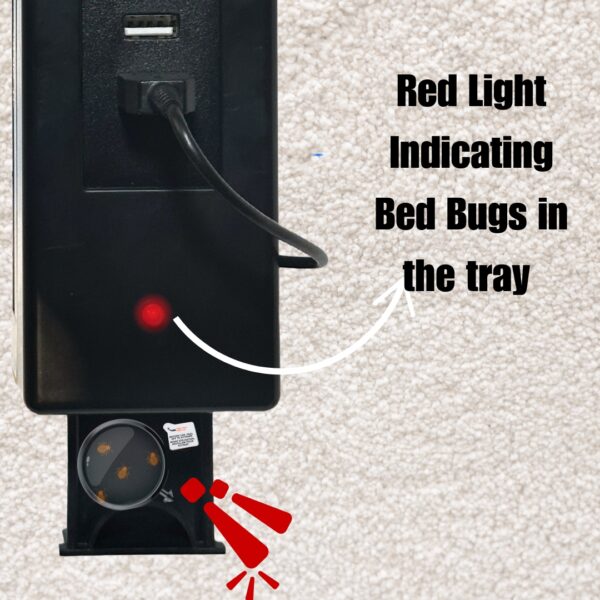 Auto-Detect Power Bar is one of a kind device which not only works as a regular power bar but also keeps your nights peaceful by Automatically detecting and trapping bed bugs.