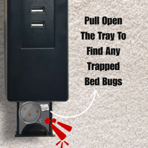 Manual Power Bar Bed Bug Trap V3 is one of a kind device which not only works as a regular power bar but also keeps your nights peaceful by detecting and trapping bed bugs.
